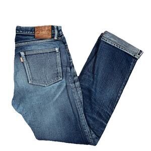 Graph Zero Herringbone Selvedge Jeans Zip Fly Japan Made 31x30 Unique Fade